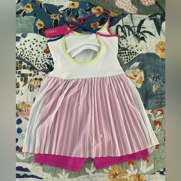 Terez Colorblock Tennis Dress in Bougainvillea - Picture 2 of 4